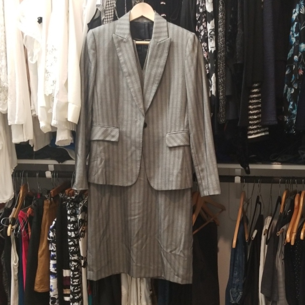 Grey Antonio Melani dress and matching jacket size